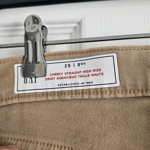 GAP Women's Straight Leg Jeans - Tan - Picture 4 of 7